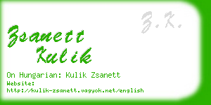 zsanett kulik business card